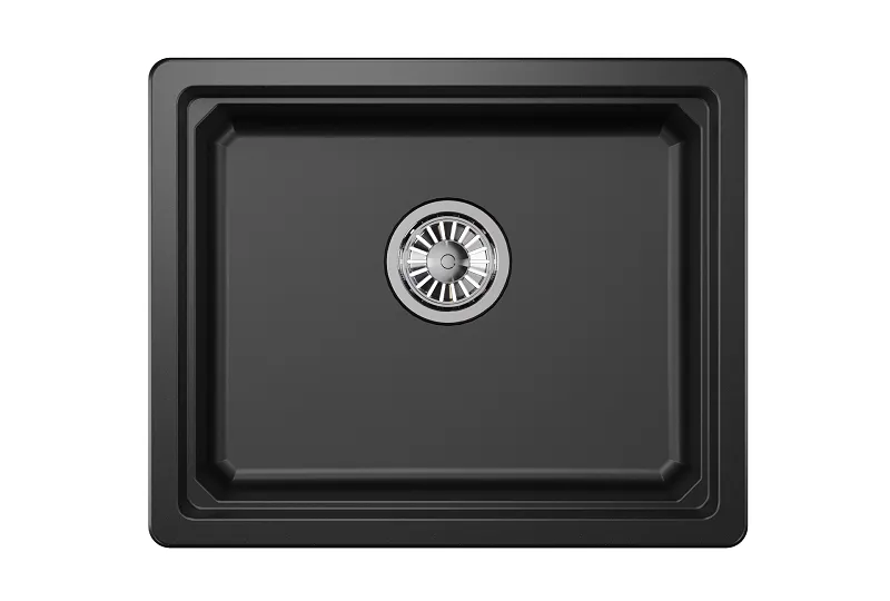 Мойка для кухни Granula Kitchen Space 5501U шварц, 55х45 см, прямоугольная